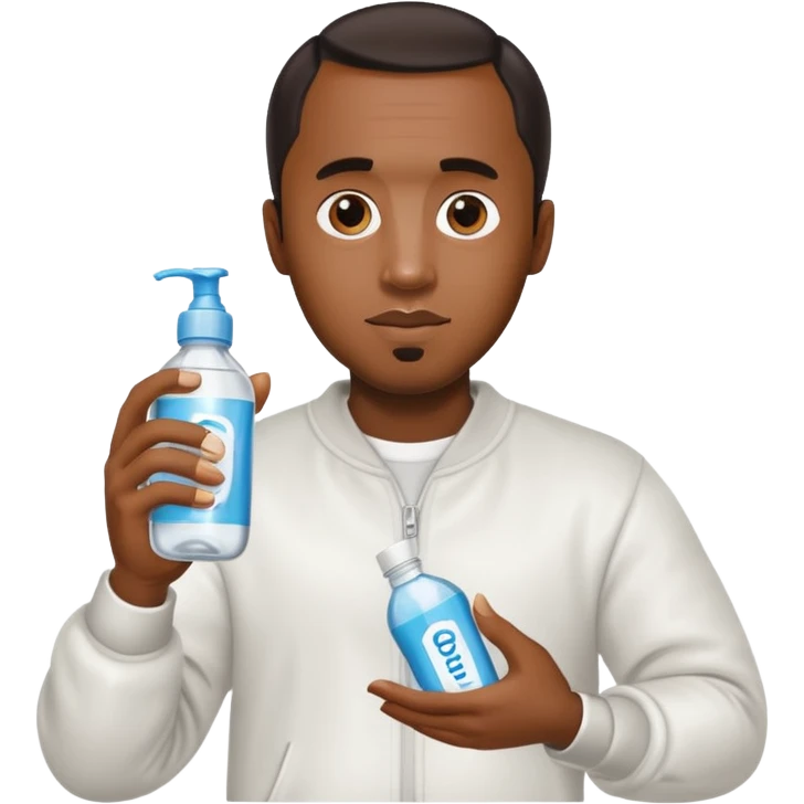p diddy holding baby oil emoji