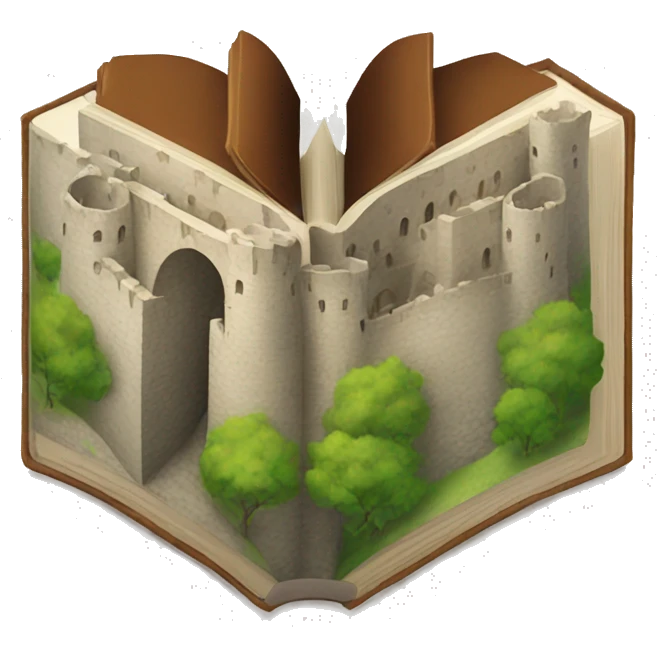 Book about castles  emoji