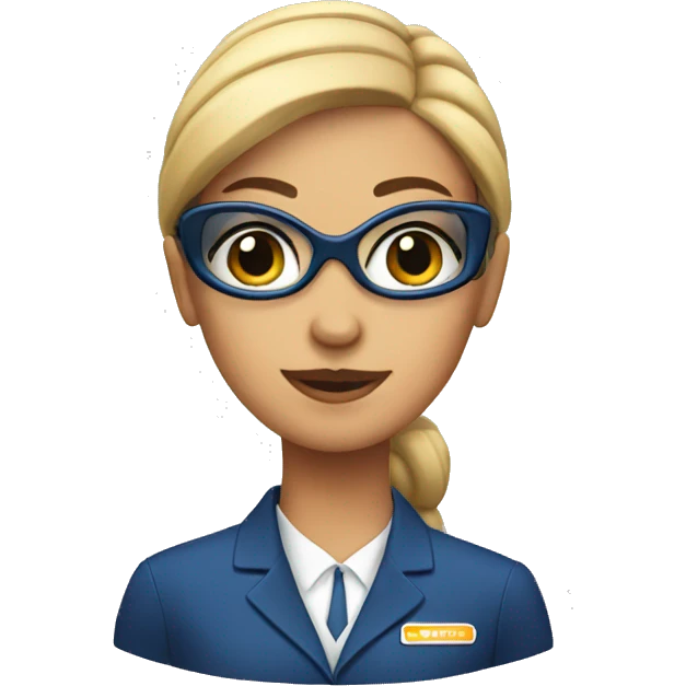 flight attendant  emoji