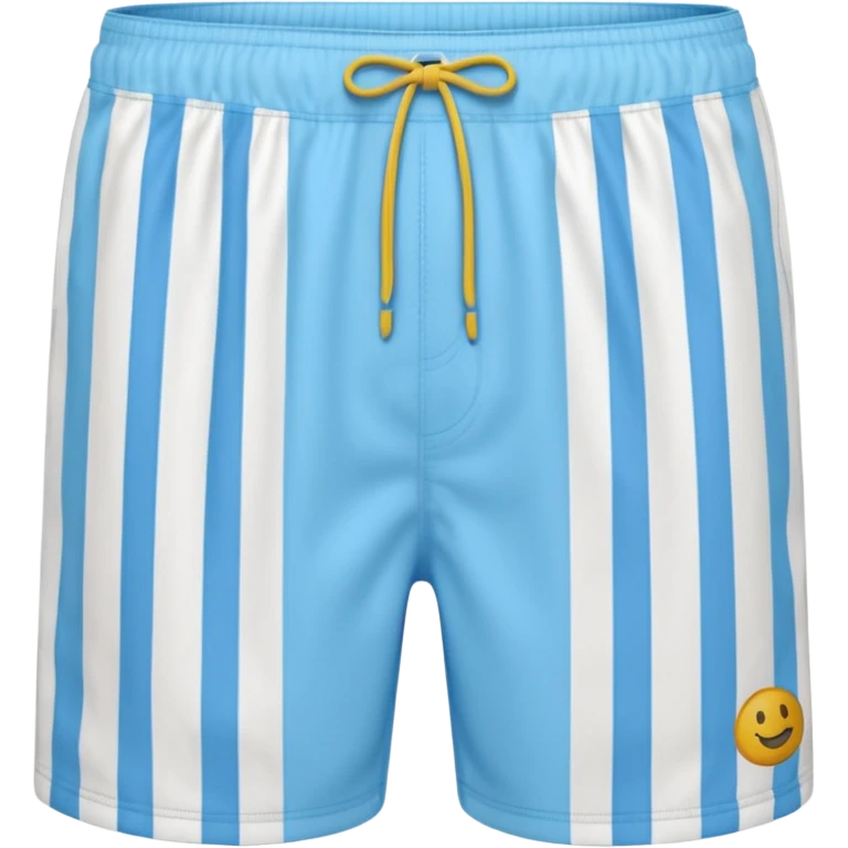 un short de bain pour homme rayé fine bleu clair verticale emoji