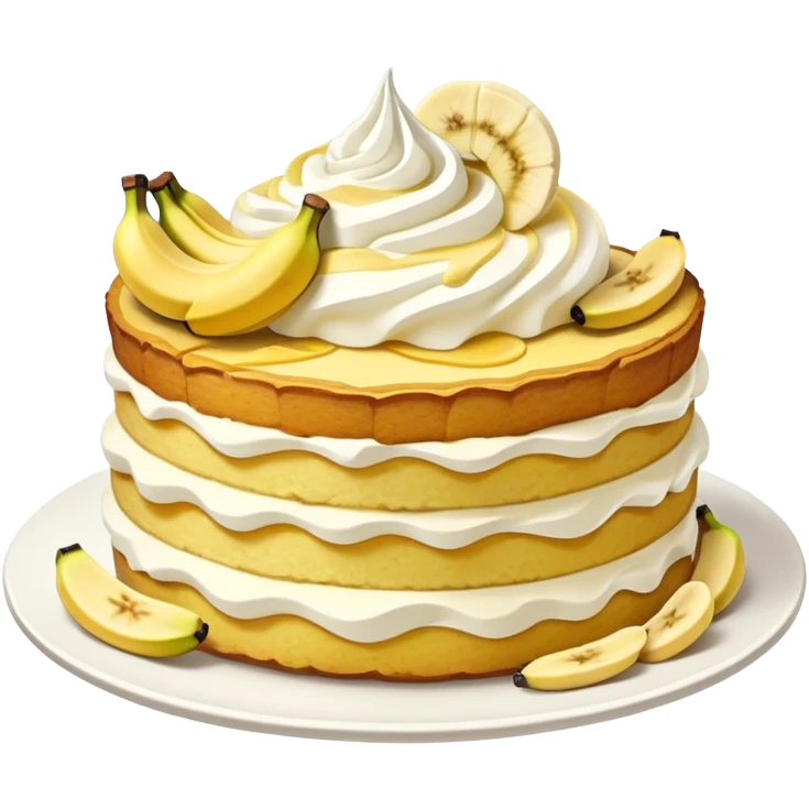 Banana short cake emoji