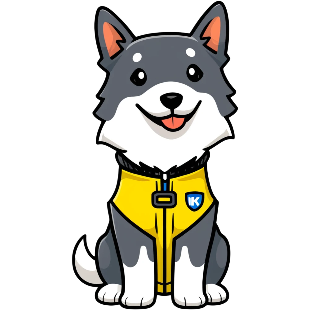 K9 unit dog with vest emoji