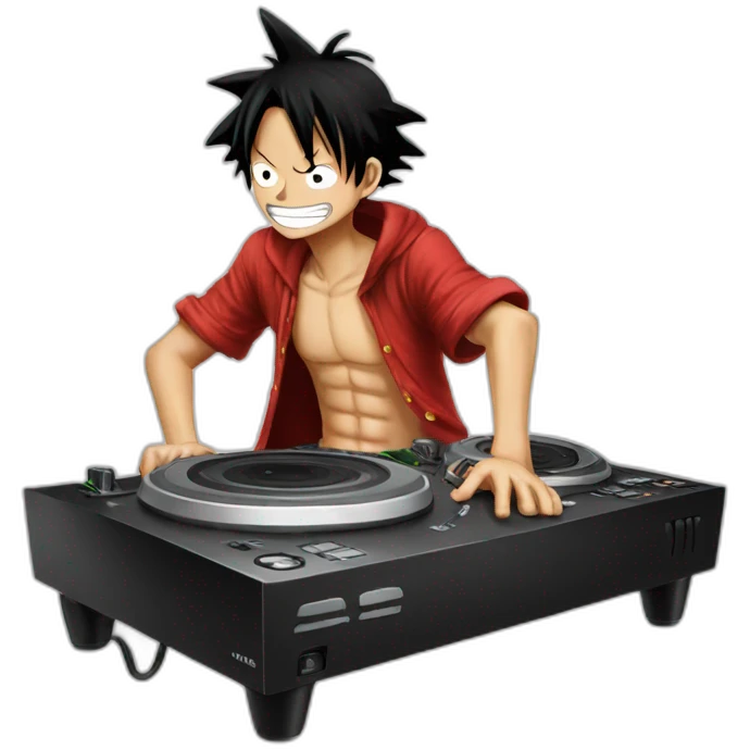 luffy dj emoji