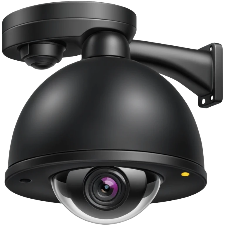 Dome cctv camera in black  emoji