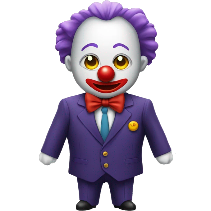 Clown on a business professional suit  emoji