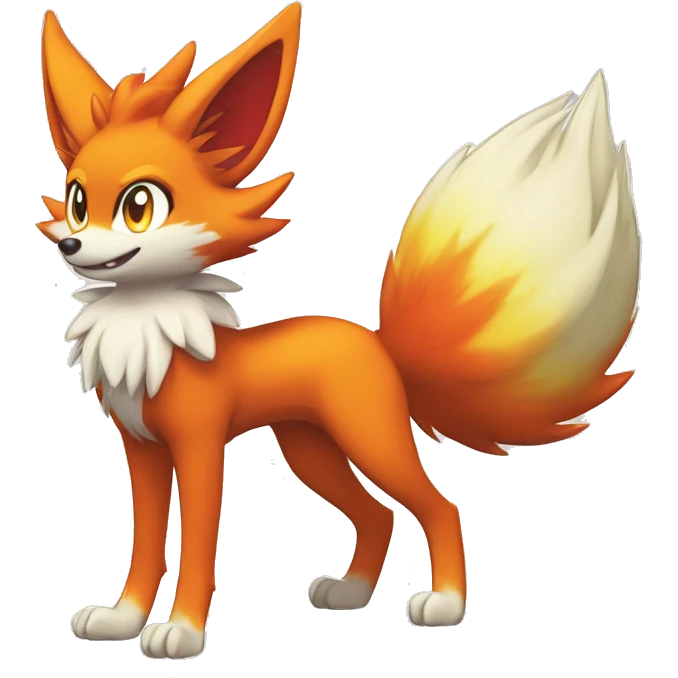  Delphox-Braixen-Fennekin-Fakemon Full body emoji
