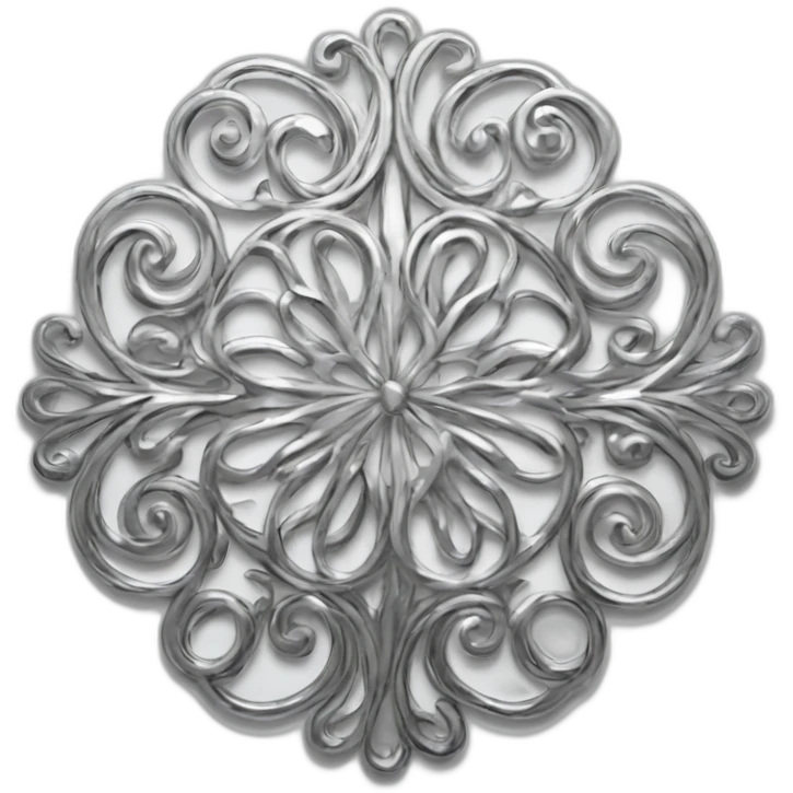 Silver filigree emoji