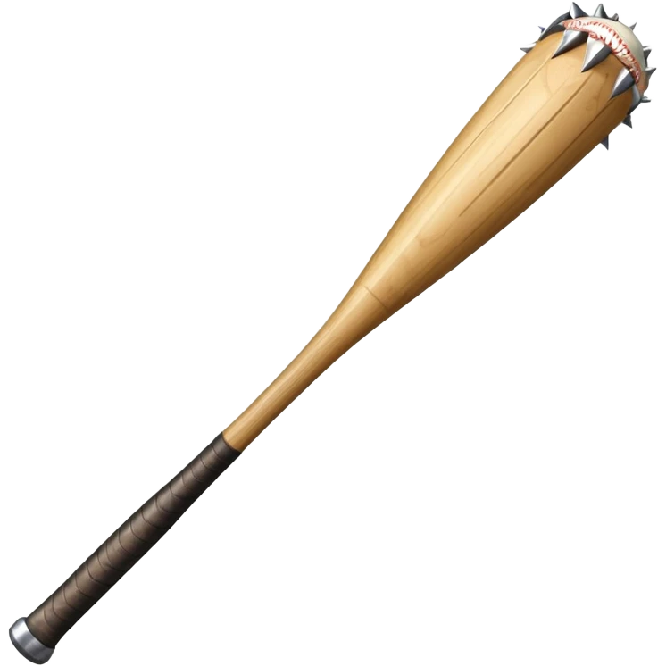 Baseball bat with big spikes emoji