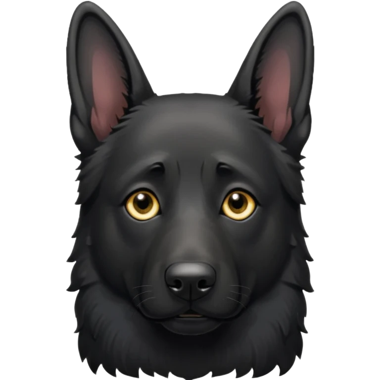 all black german shepherd saying ¨RIP¨ emoji