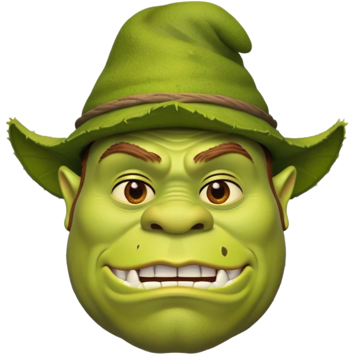 Şapka takan Shrek  emoji