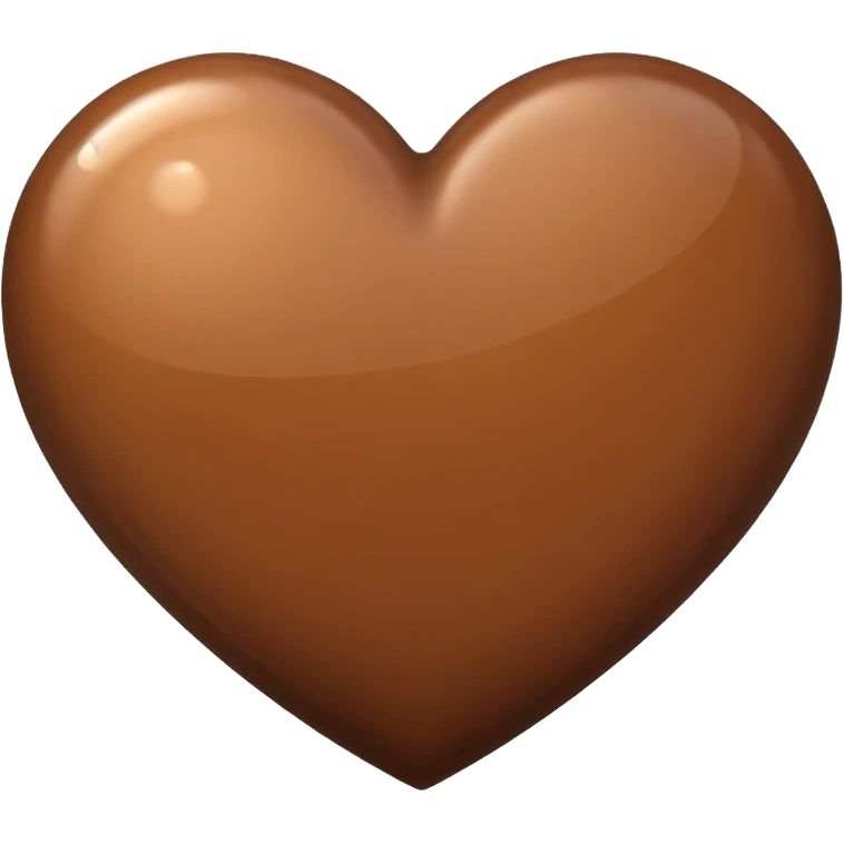 Коричневое сердце emoji