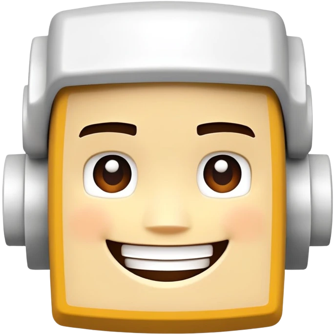 Roblox character with blocky body and smiling face emoji