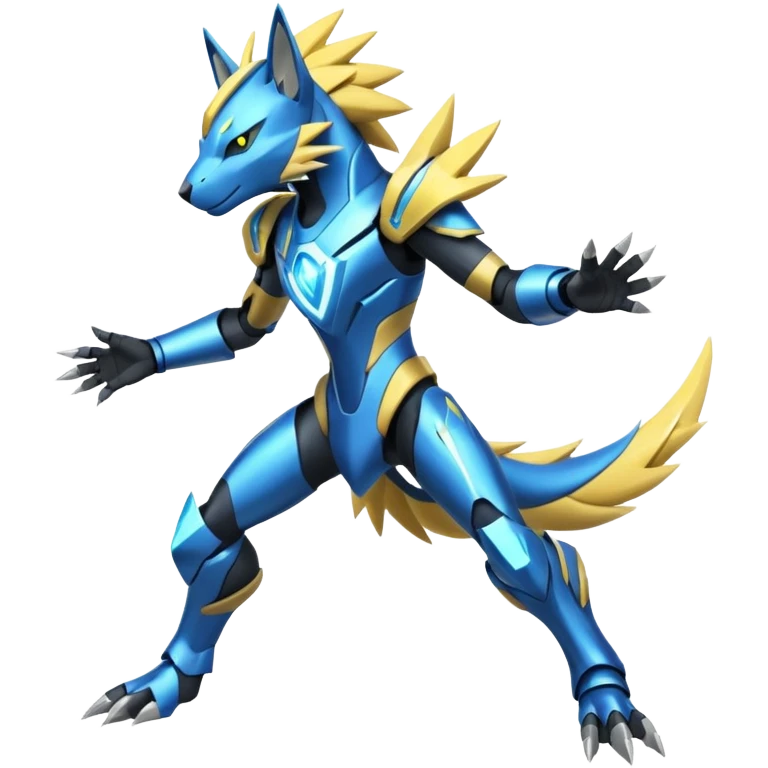 Modern Futuristic Cyber-Manectric-Zeraora-fusion (full body) emoji