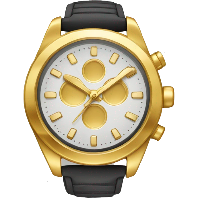 Cool gold watch emoji