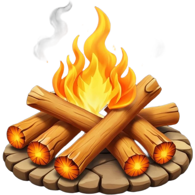 camp fire emoji