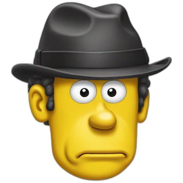 Homère Simpson et Macron emoji
