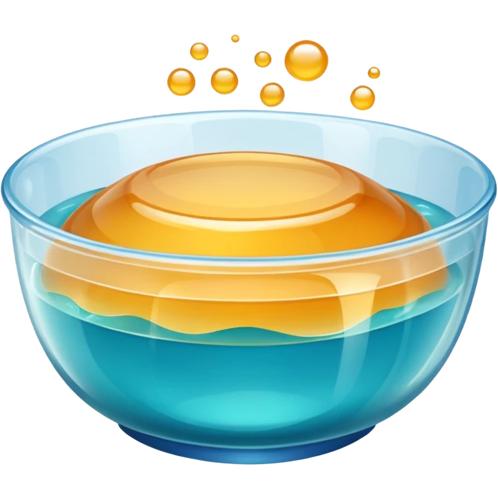 bowl of gelatin, simple, clear emoji