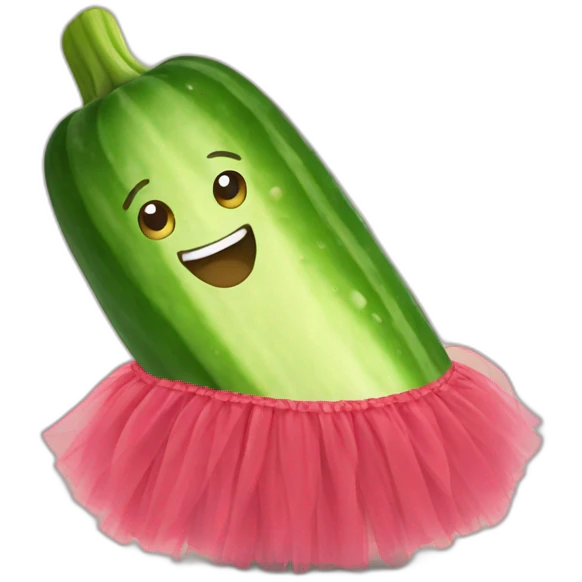 cucumber with tutu emoji