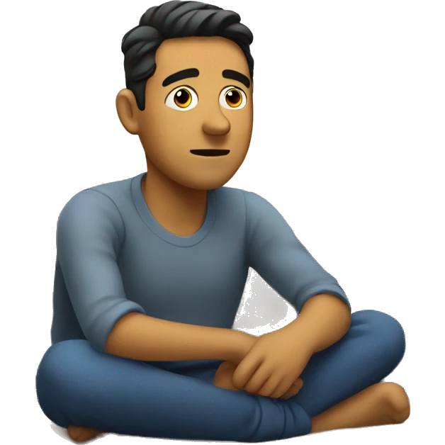 Guy watching tv emoji