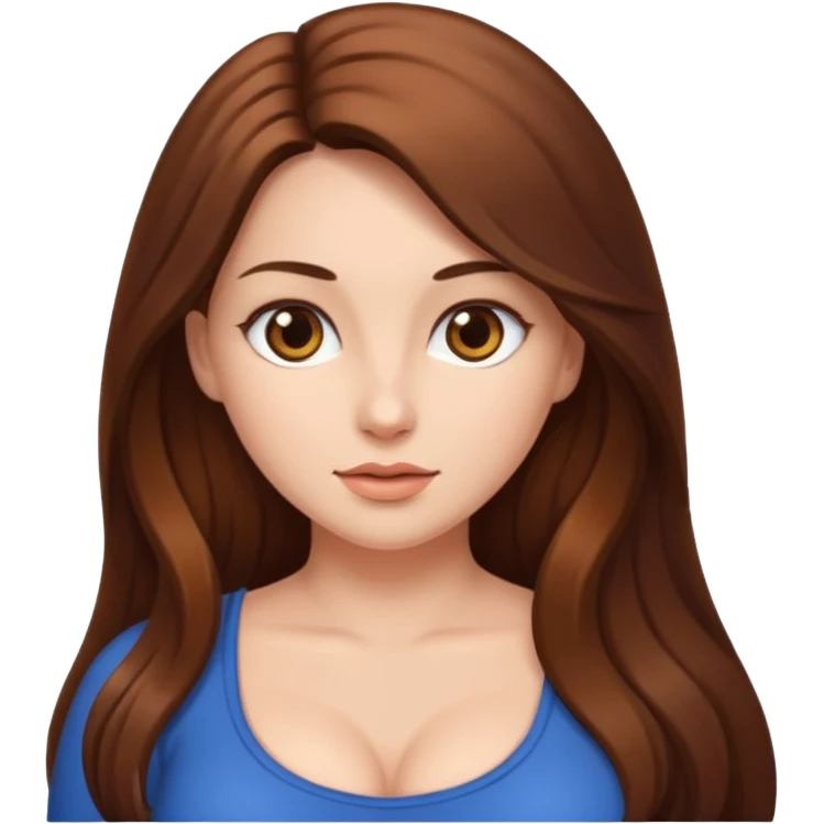 Naked lady with big boobs emoji