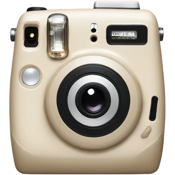 Beige instax camera emoji