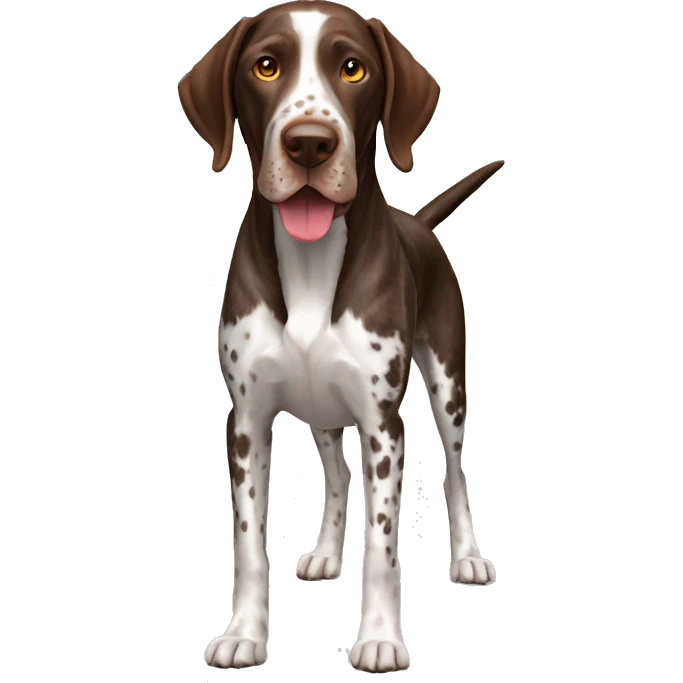 German Shorthaired Pointer Dog Breed Full Body emoji