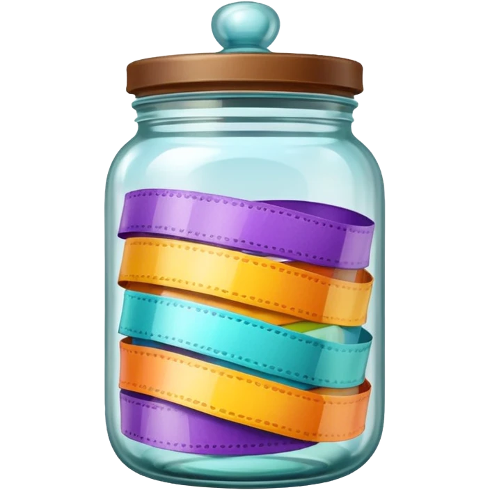 Retro Ribbon Jar emoji