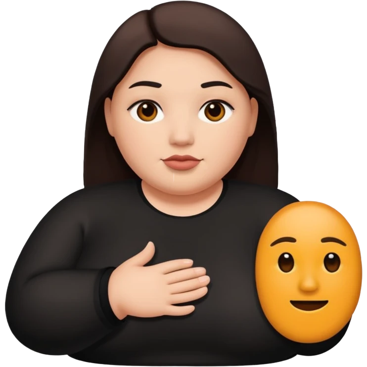 Persona gorda con el simbolo de prohibido  emoji