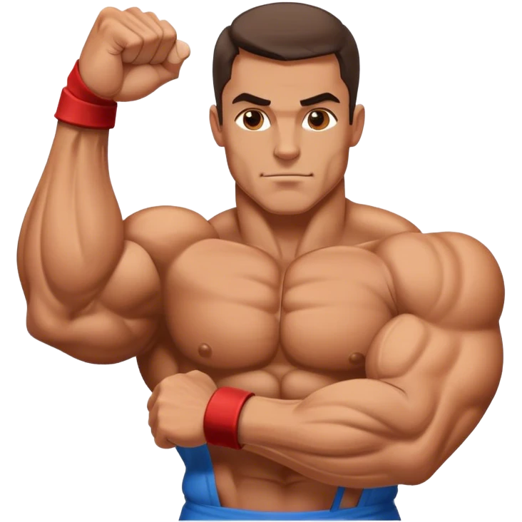 bodybuilder forearm exercise emoji