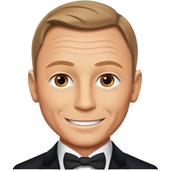 James Bond exactly similar to daniel craig emoji