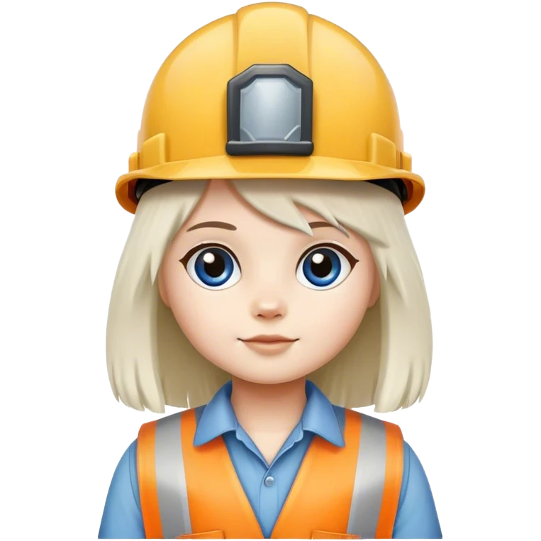 a cute ragdoll wearing a construction hat emoji
