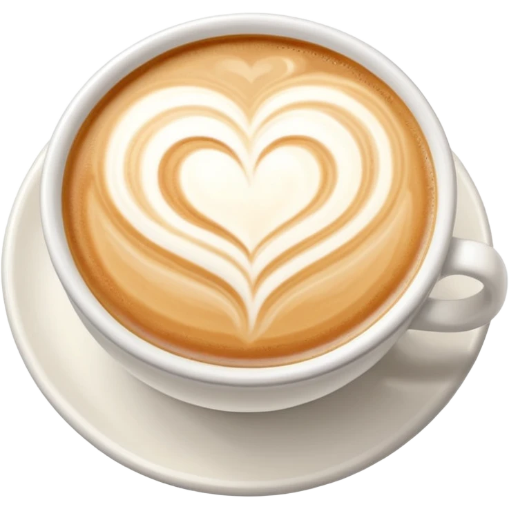 Latte art solo el dibujo emoji