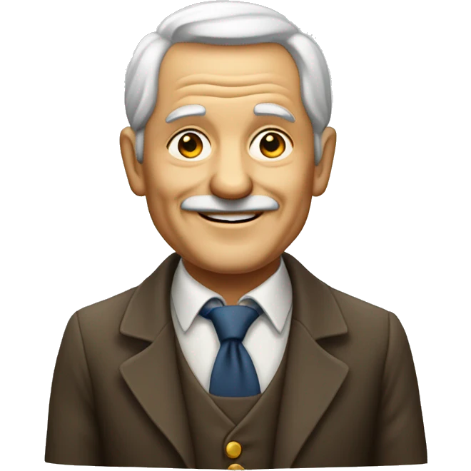 old happy rich man emoji