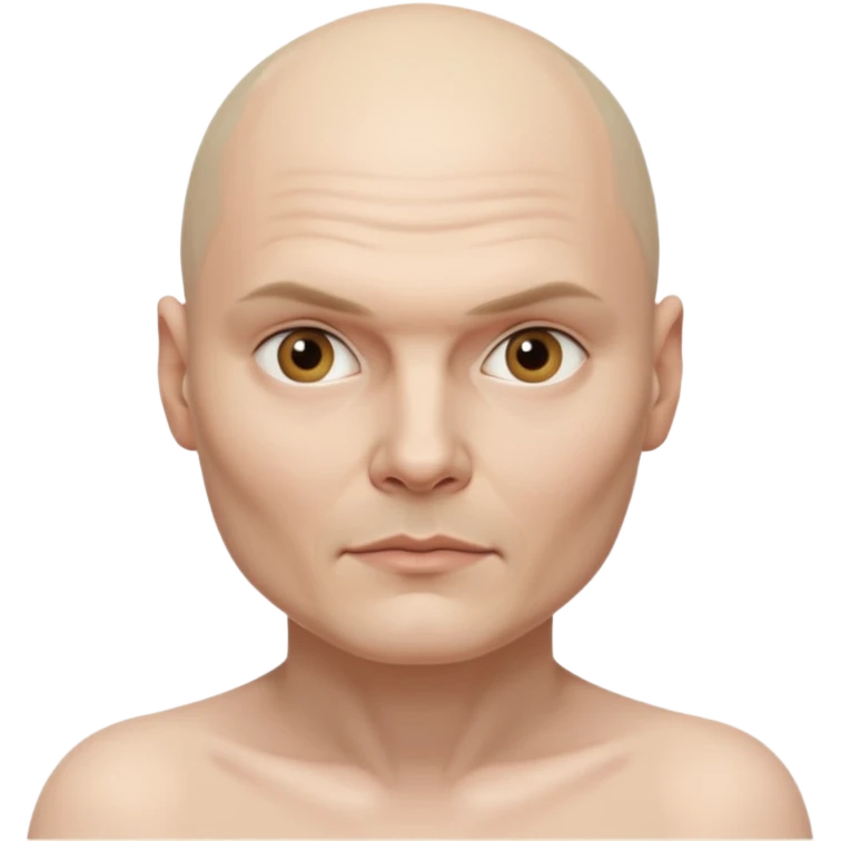Billy Corgan bald head naked emoji