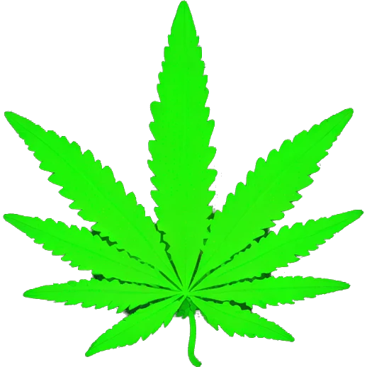 420. neon raving person smoking. dancing raver, hemp leaves emoji