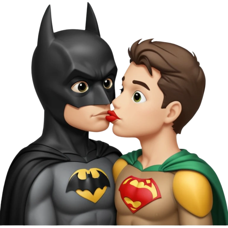 batman kissing robin emoji