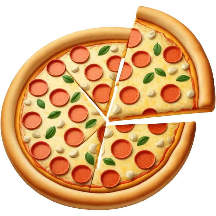 Gold pizza emoji
