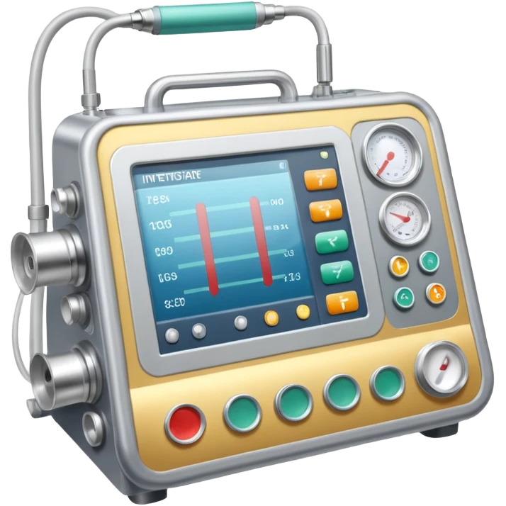 Intensive care hospital ventilator  emoji