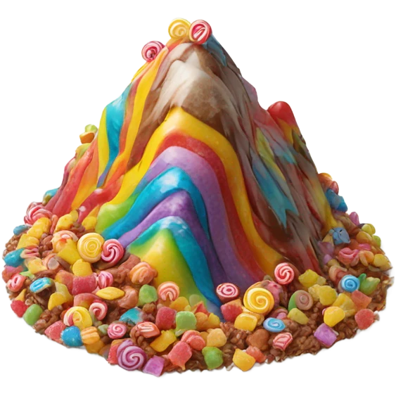 Mountain made of candy emoji