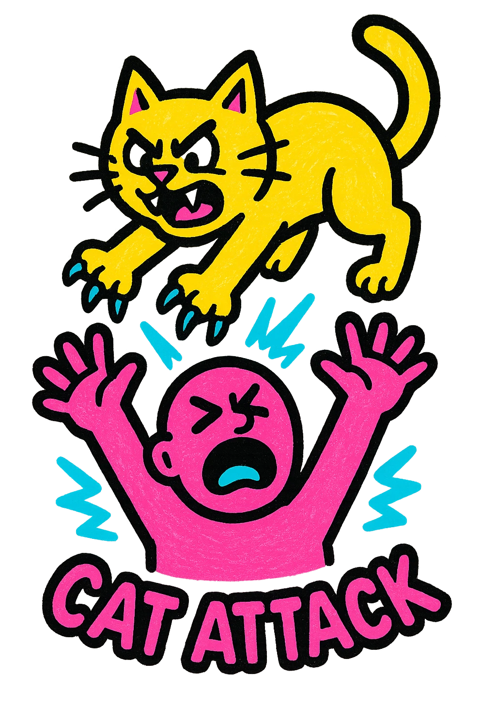 cat attack emoji