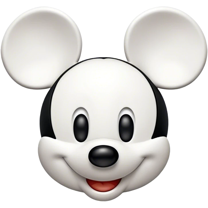 white Mickey plain emoji