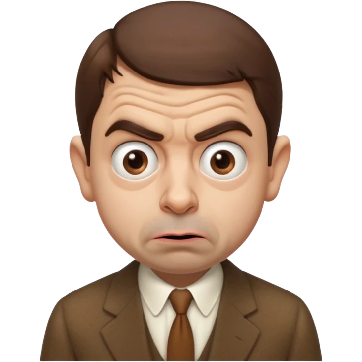 mr bean confused face emoji