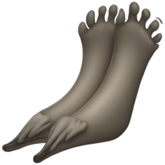 giant bird feet emoji