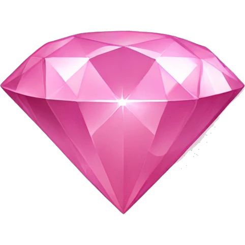 Pink diamond emoji