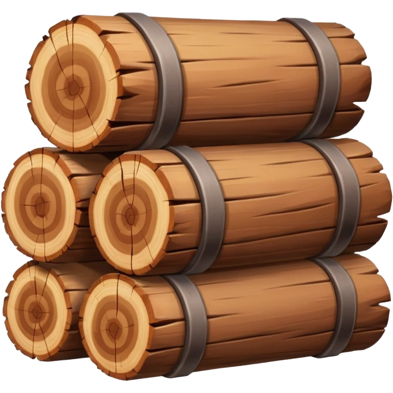 wooden logs emoji