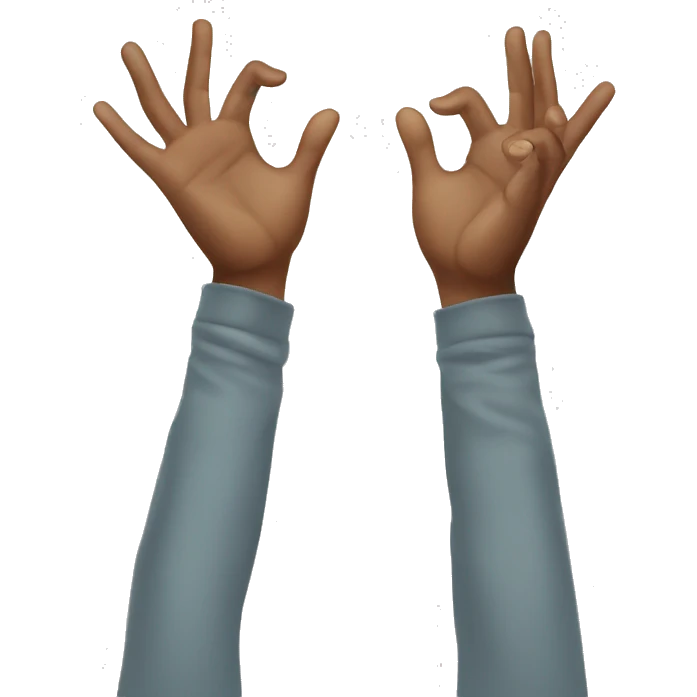 both hands up  emoji