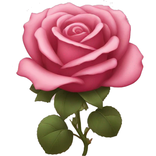 Fleure rose noir  emoji