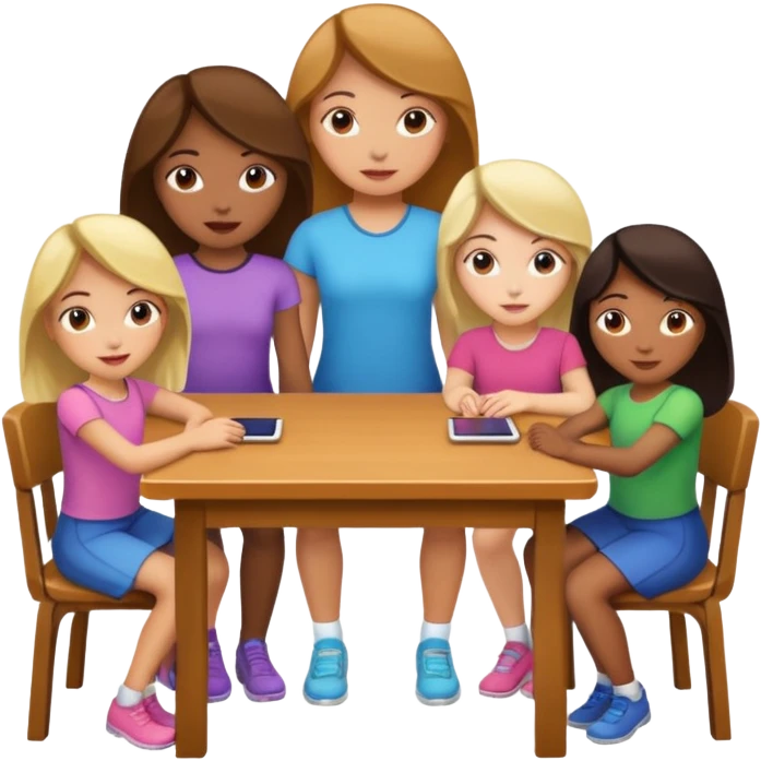 books club girls only under the table  emoji