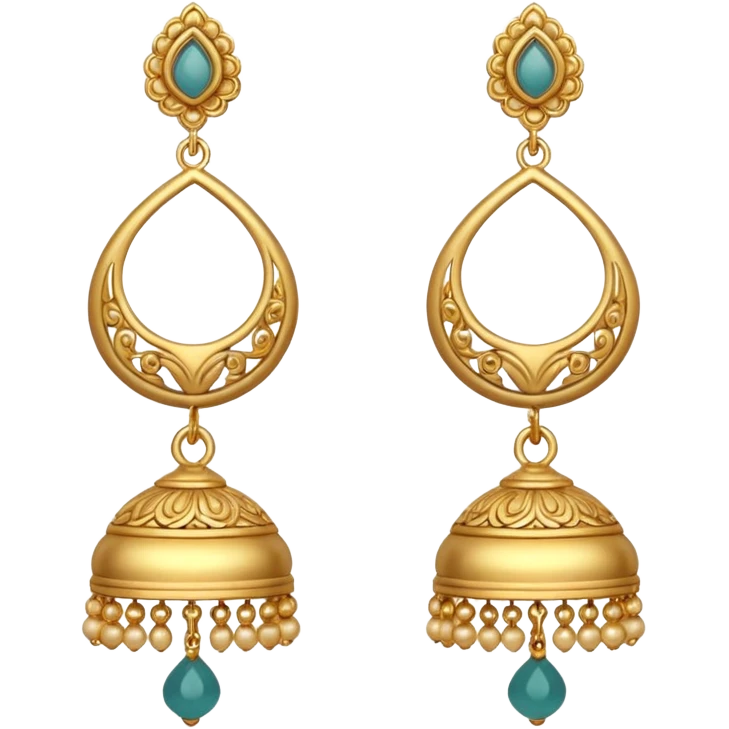 White little Jhumka emoji emoji