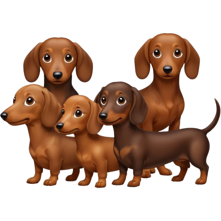 Perros salchicha emoji